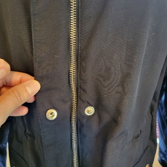 Lands' End Black Women's jacket size large 14-16 - Picture 9 of 13